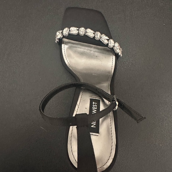 Nine West Jazmin Crystal Ankle Strap Heels - Picture 8 of 10